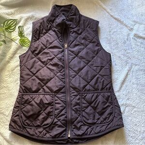 Market & Spruce Purple Quilted Vest Women’s Size S